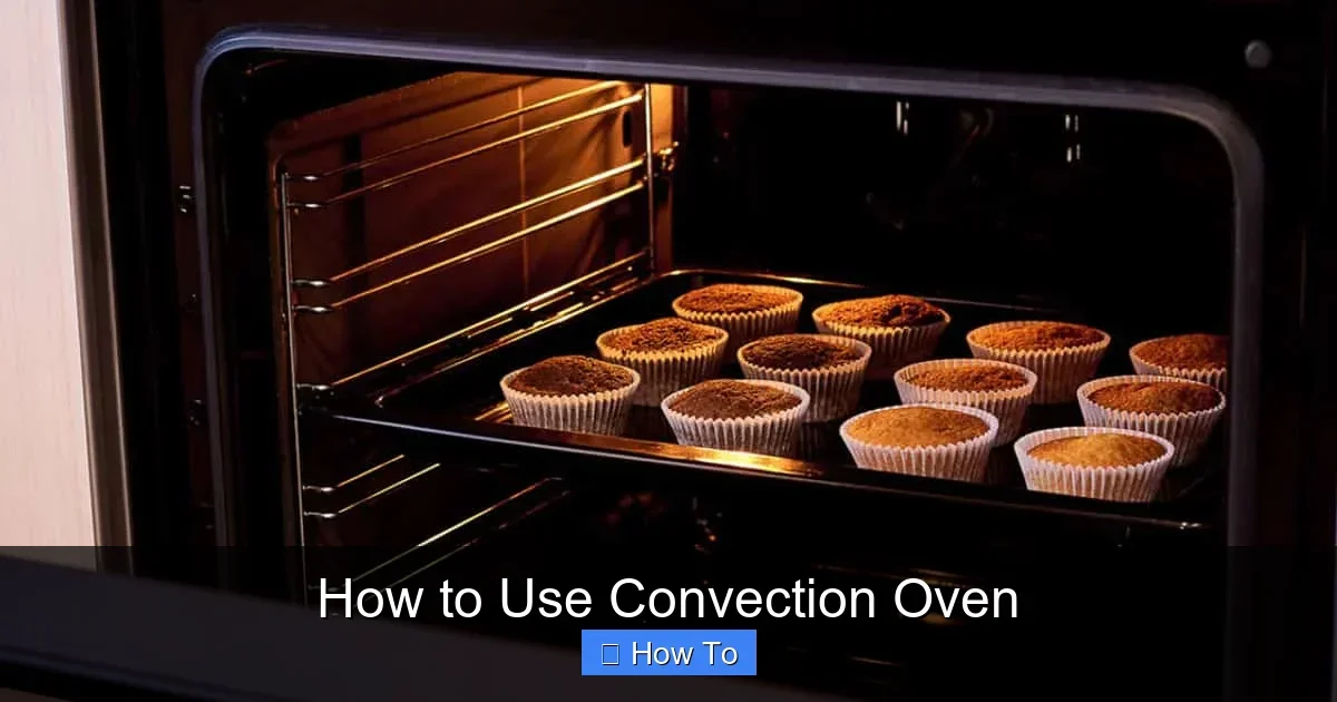 How to Use Convection Oven