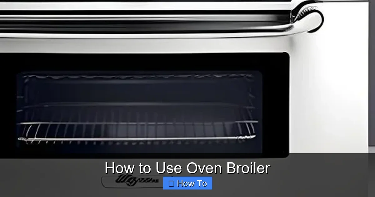 How to Use Oven Broiler
