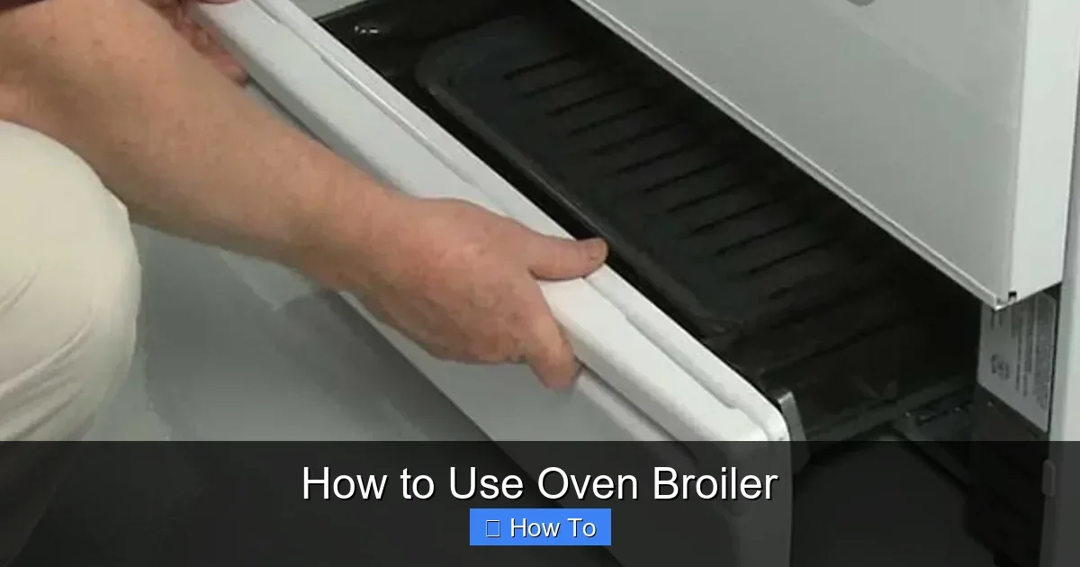How to Use Oven Broiler