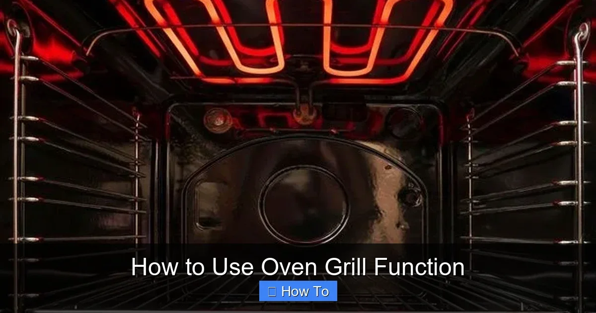 How to Use Oven Grill Function