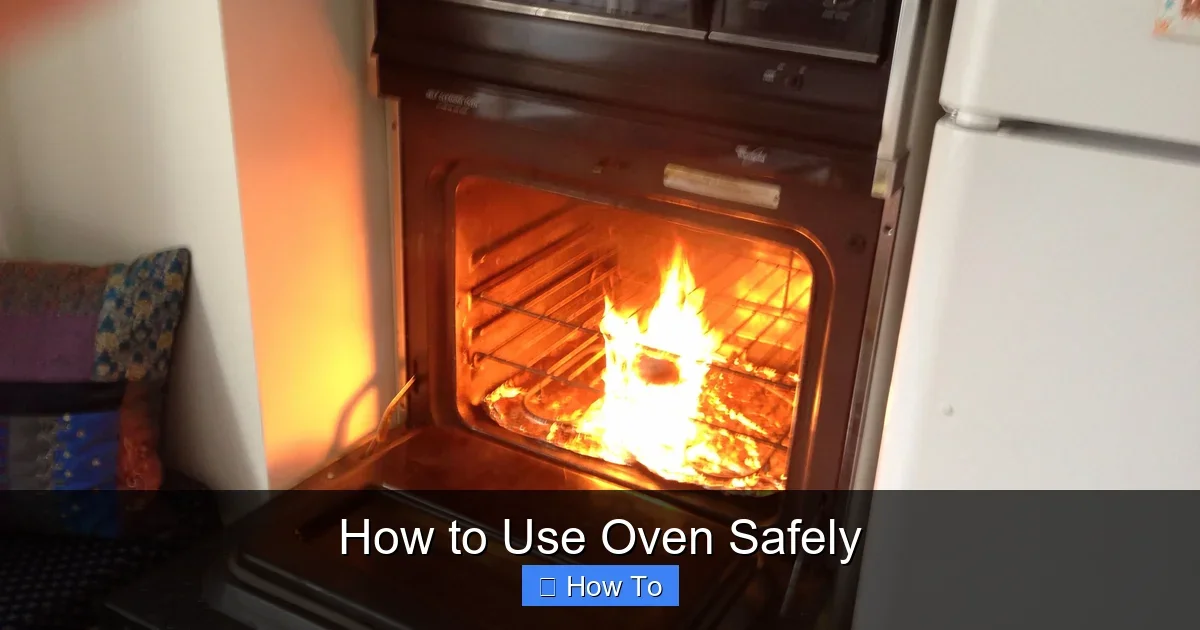 How to Use Oven Safely