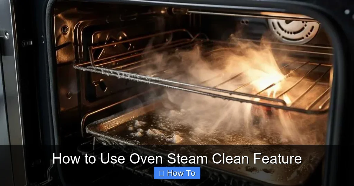 How to Use Oven Steam Clean Feature