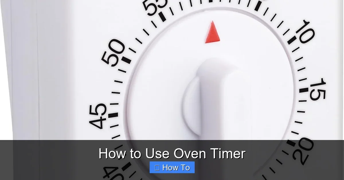 How to Use Oven Timer