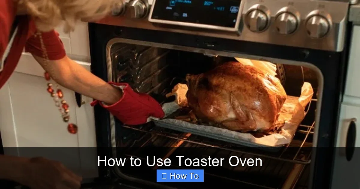 How to Use Toaster Oven