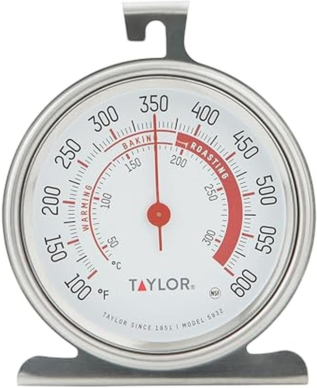 Taylor Precision Large Dial Cooking Thermometer, Oversized Face for Ea