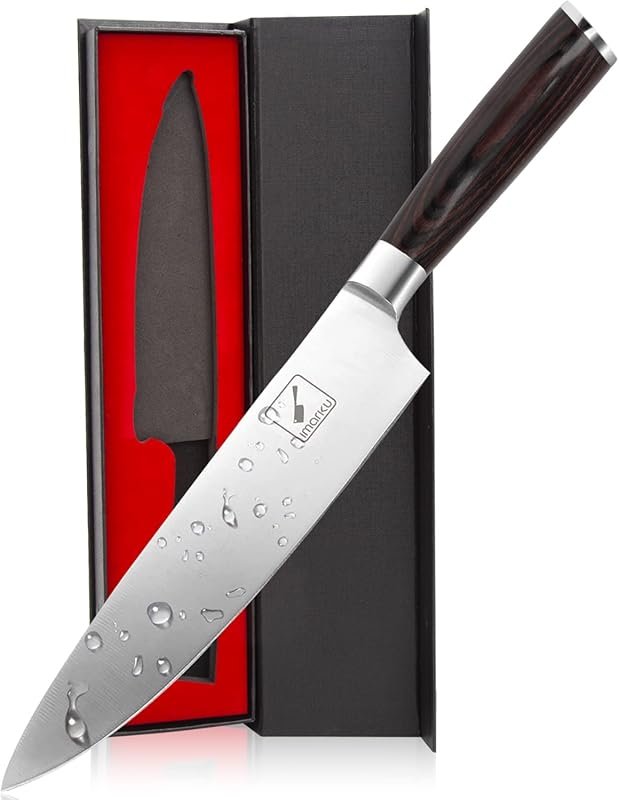 imarku 8 Inch Japanese Chef Knife – HC Steel Gyutou Knife with Gift Bo