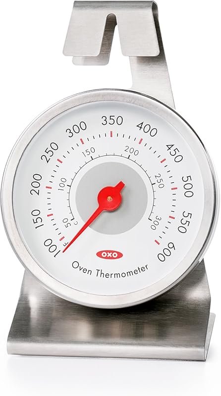 OXO Good Grips Oven Thermometer with Easy‑Read Dial, Durable Stainless